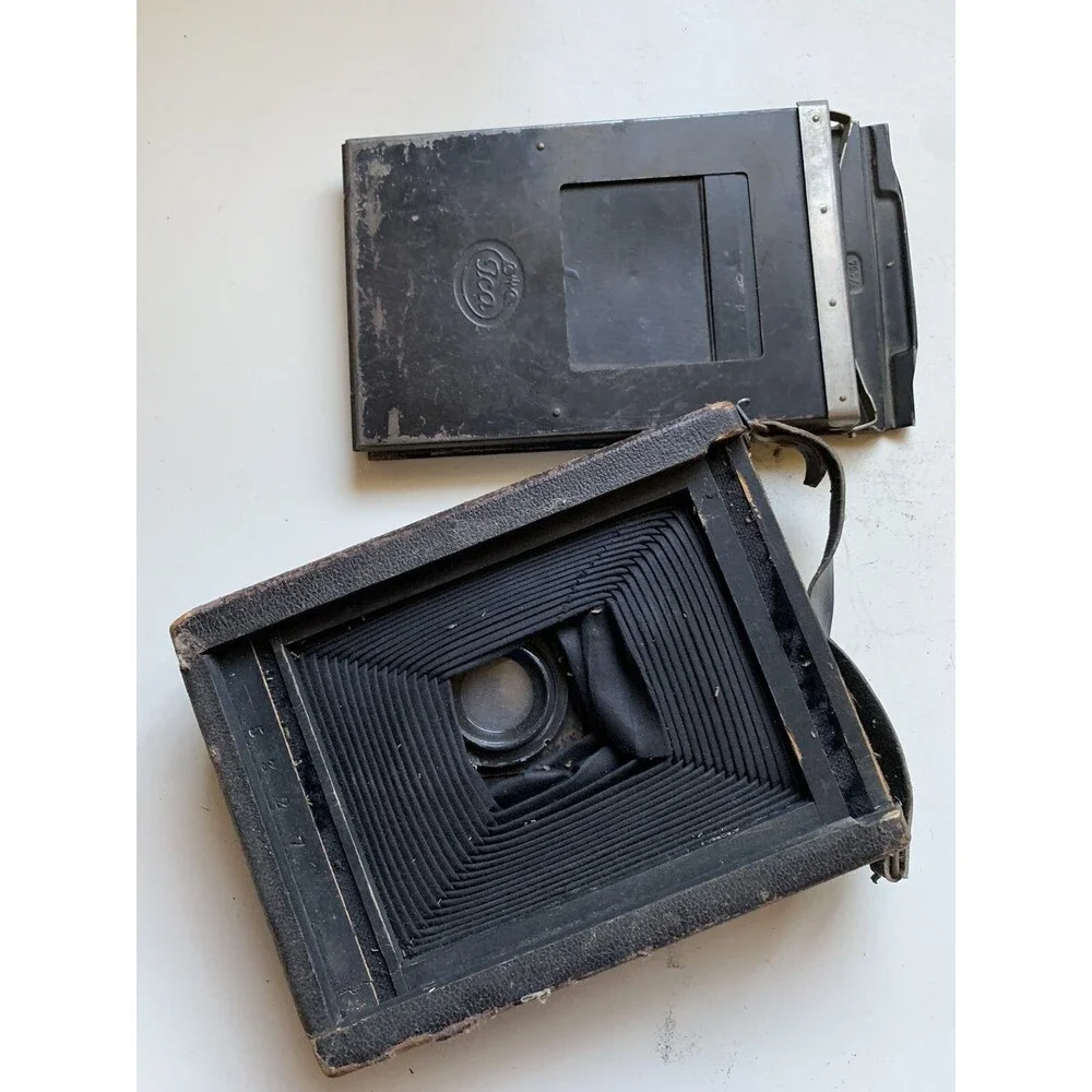 Antique Vintage Folding Camera Vario Rodenstock Munchen 1:6.5 f = 13.5 cm